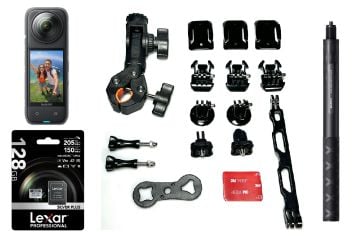 Insta360 X4 360 Derece 8K Aksiyon Kamera + Full Böwee Motosiklet Set