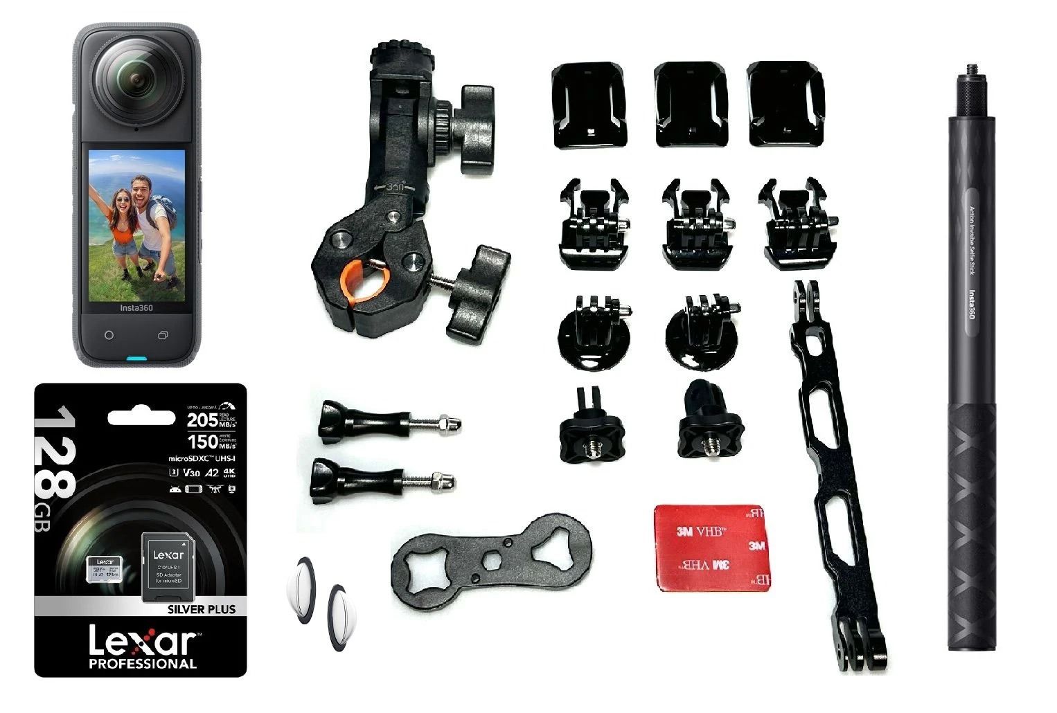 Insta360 X4 360 Derece 8K Aksiyon Kamera + Full Böwee Motosiklet Set