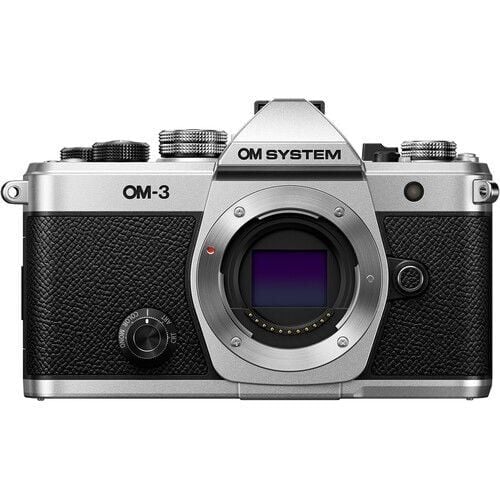 Olympus OM System OM-3 Gövde Gümüş Aynasız Lensi Değişebilir Kamera