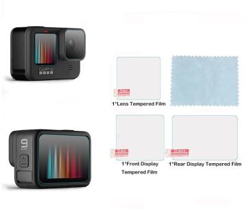 Oem Marka Gopro 9/10/ 11/ İçin 3'lü Lcd Lens Ekran Koruyucu