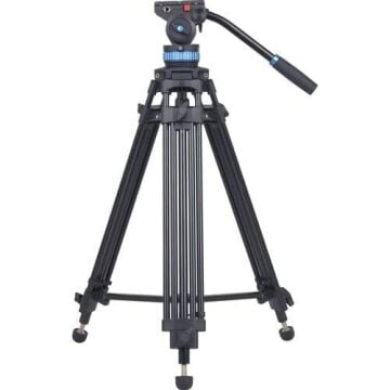 Sirui SH-15 60 mm Akışkan (Fluid) Kafa Alüminyum Video Tripod Kit – 8–12 kg Taşıma Kapasitesi