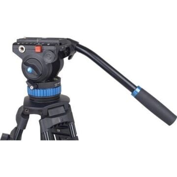 Sirui SH-15 60 mm Akışkan (Fluid) Kafa Alüminyum Video Tripod Kit – 8–12 kg Taşıma Kapasitesi