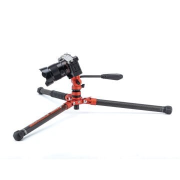 Fotopro X-Aircross 3 Karbon Fiber Video Tripodu (Kırmızı)