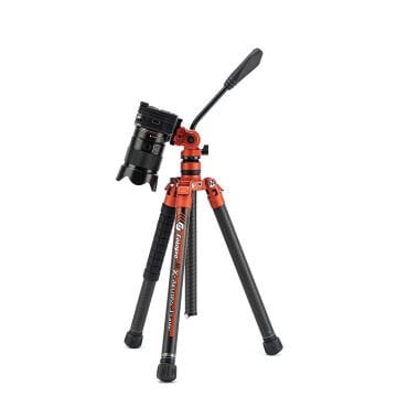 Fotopro X-Aircross 3 Karbon Fiber Video Tripodu (Kırmızı)