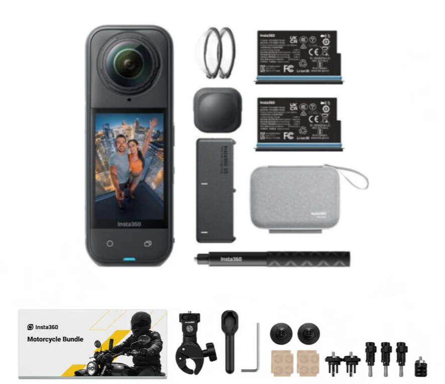 İnsta360 X5 Essentials Bundle Motosiklet Set
