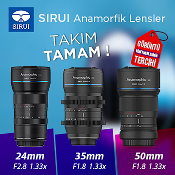 Sirui Anamorphic Lens Seti (24mm / 35mm / 50mm) Sony E