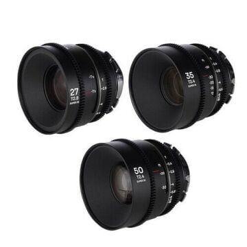 Laowa S35 Prime 3- Lens Bundle Nanomorph(27mm,35mm,50mm ) - Sılver Arri Pl/Ef