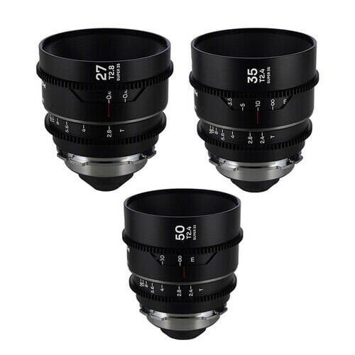 Laowa S35 Prime 3- Lens Bundle Nanomorph(27mm,35mm,50mm ) - Sılver Arri Pl/Ef