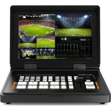 AvMatrix Shark S4 Plus 4-Kanal HDMI/SDI Ekranlı Canlı Yayın Mikseri