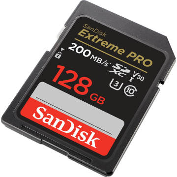 SanDisk 128GB Extreme PRO UHS-I SDXC 200MB/s V30 Hafıza Kartı SDSDXXD-128G-GN4IN