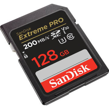 SanDisk 128GB Extreme PRO UHS-I SDXC 200MB/s V30 Hafıza Kartı SDSDXXD-128G-GN4IN
