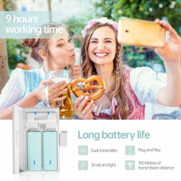 LENSGO 518C 5 Renkli Kablosuz Yaka Mikrofonu (Type-C)