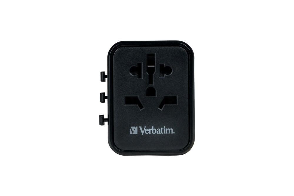 VERBATIM 49544 - UTA-02 UNIVERSAL TRAVEL ADAPTER PD20W / QC / 1xUSB / 1xType-C
