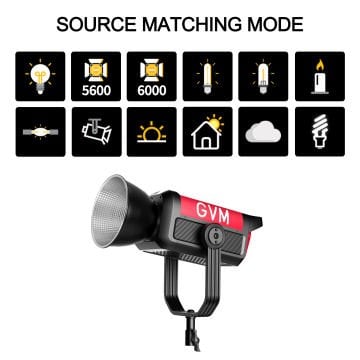 GVM PRO-SD500B 500W Bi-Color LED Video Işığı