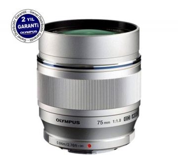 Olympus 75mm f/1.8 Lens Silver