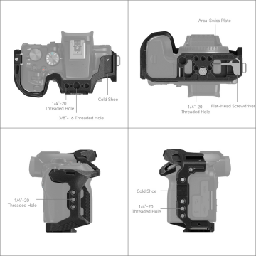 SmallRig 4004 Canon EOS R10 için “Black Mamba Kafesi