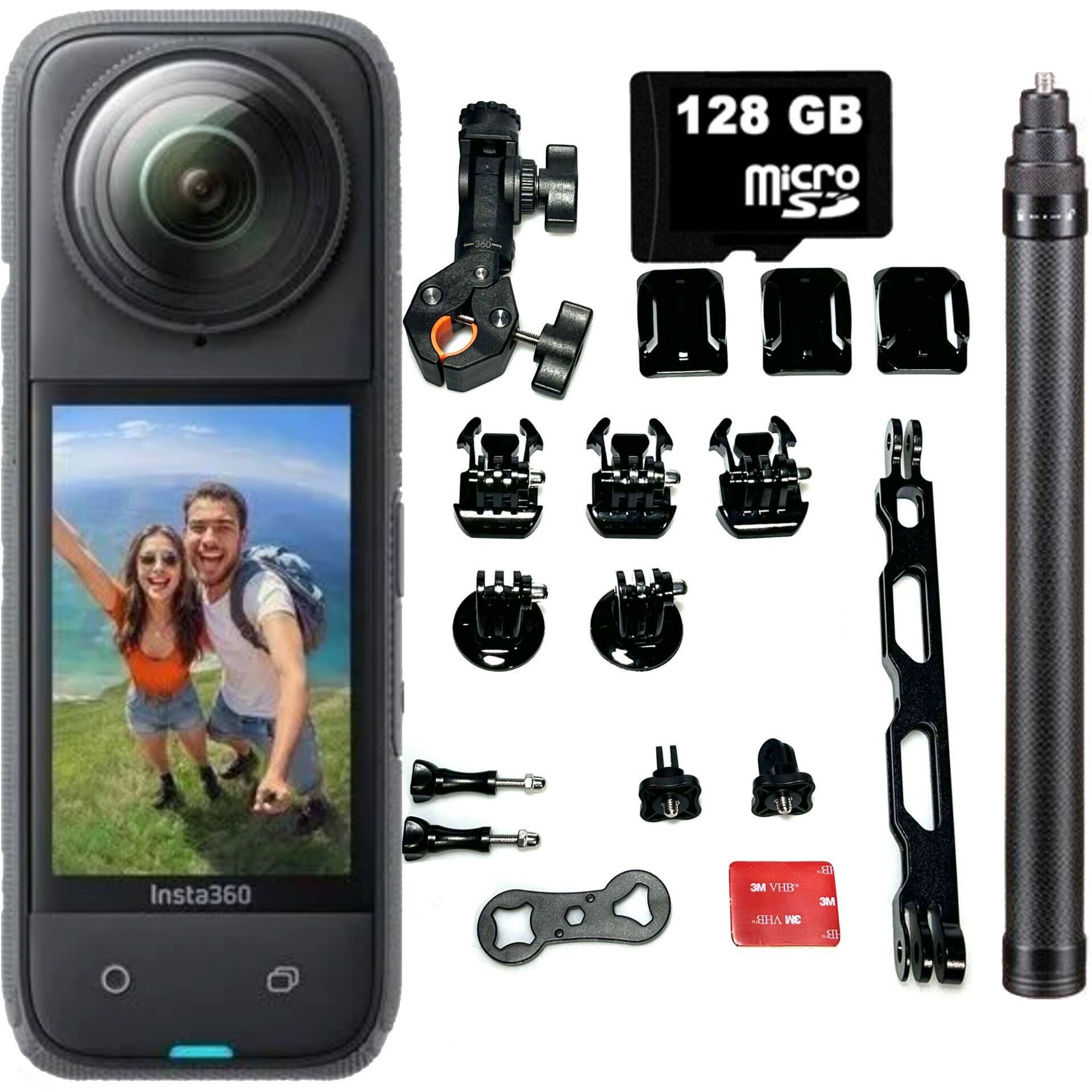 Insta360 X4 360 Derece 8K Aksiyon Kamera + Full Telesin Motosiklet Set