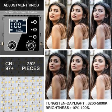 GVM 880RS-3L Panel LED 3’lü Işık Seti
