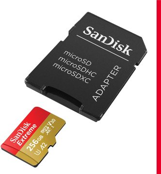 Sandisk Extreme 256GB MicroSDXC 160MB/s Hafıza Kartı