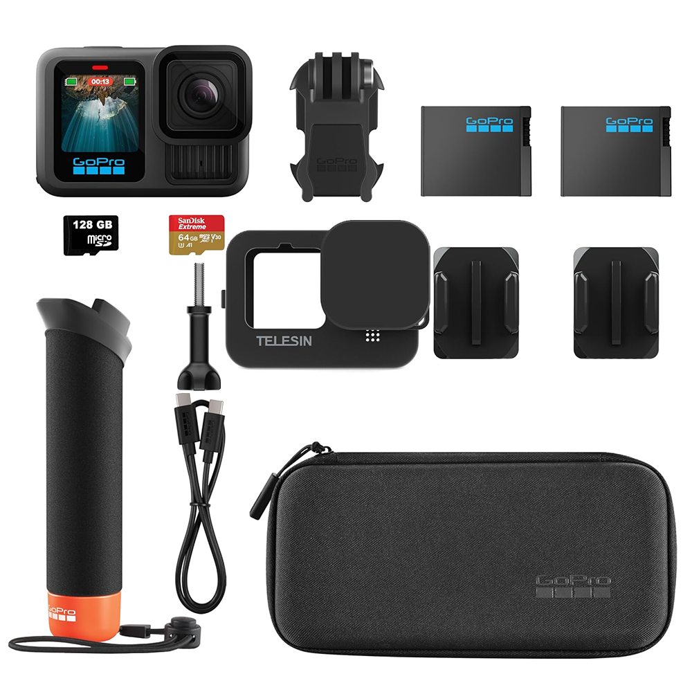 GoPro HERO 13 Black Slicone Cover + Lens Cap Bundle