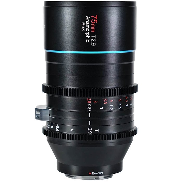 Sirui 75mm T2.9 1.6X Full Frame Anamorphic Lens (Canon RF)