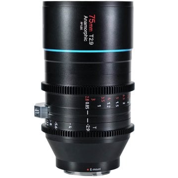 Sirui 75mm T2.9 1.6X Full Frame Anamorphic Lens (Canon RF)
