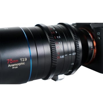 Sirui 75mm T2.9 1.6X Full Frame Anamorphic Lens (Canon RF)