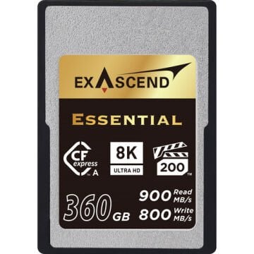 Exascend 360GB Essential Serisi CFexpress Type A Hafıza Kartı
