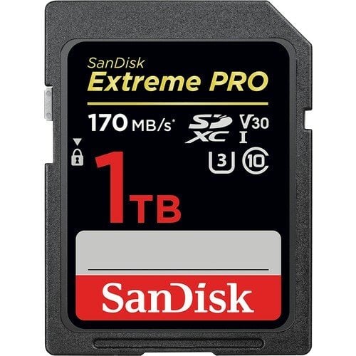 SanDisk 1TB Extreme PRO UHS-I SDXC 170MB/s V30 Hafıza Kartı