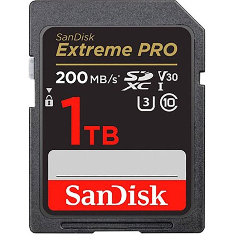 SanDisk 1TB Extreme PRO UHS-I SDXC 200MB/s V30 Hafıza Kartı SDSDXXD-1T00-GN4IN