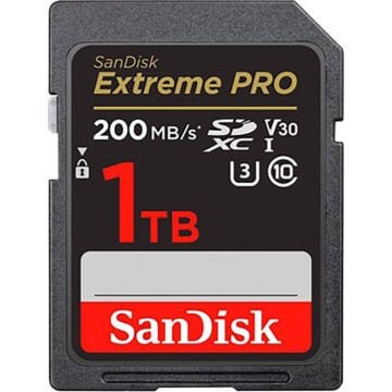 SanDisk 1TB Extreme PRO UHS-I SDXC 200MB/s V30 Hafıza Kartı SDSDXXD-1T00-GN4IN