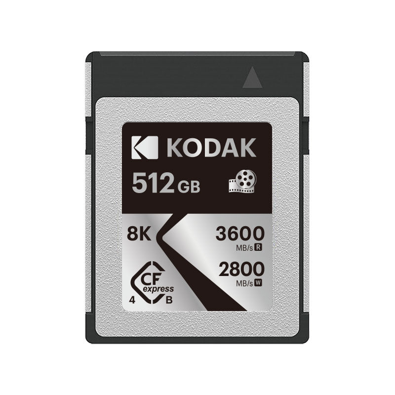 F.COMPO カード Kodak 512GB CF Express Type B 4.0 Hafıza Kartı (3600MB/s - 2800MB