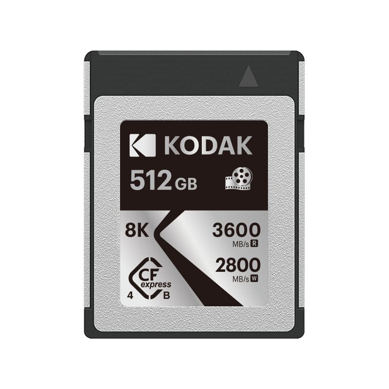 Kodak 512GB CF Express Type B 4.0 Hafıza Kartı  (3600MB/s - 2800MB/s)