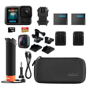 GoPro HERO 13 Black Motosiklet Bundle + 128GB MicroSD