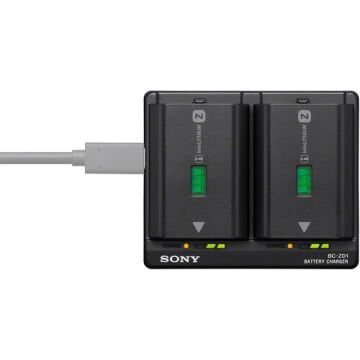Sony BC-ZD1 NP-FZ100 Bataryalar için Çift Batarya Şarj Cihazı