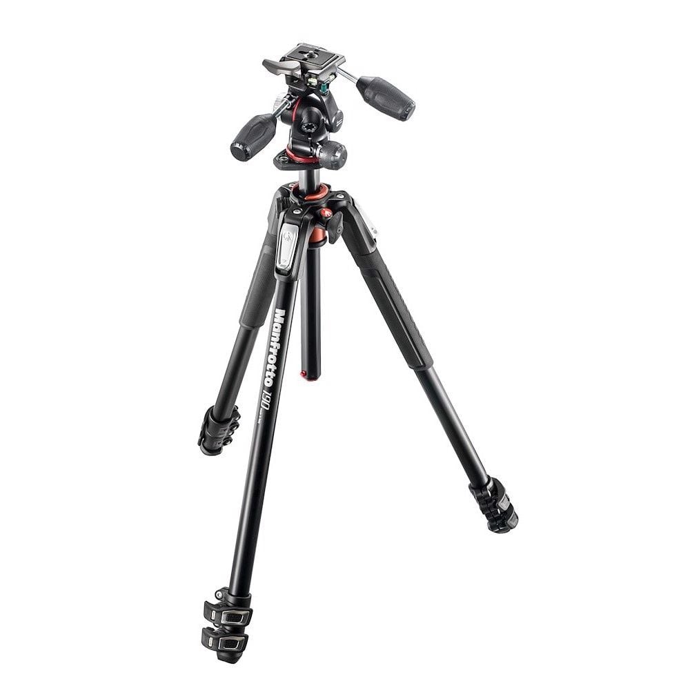Manfrotto  MK190XPRO3-3W 190 ALU Kit 3-S 3W Head
