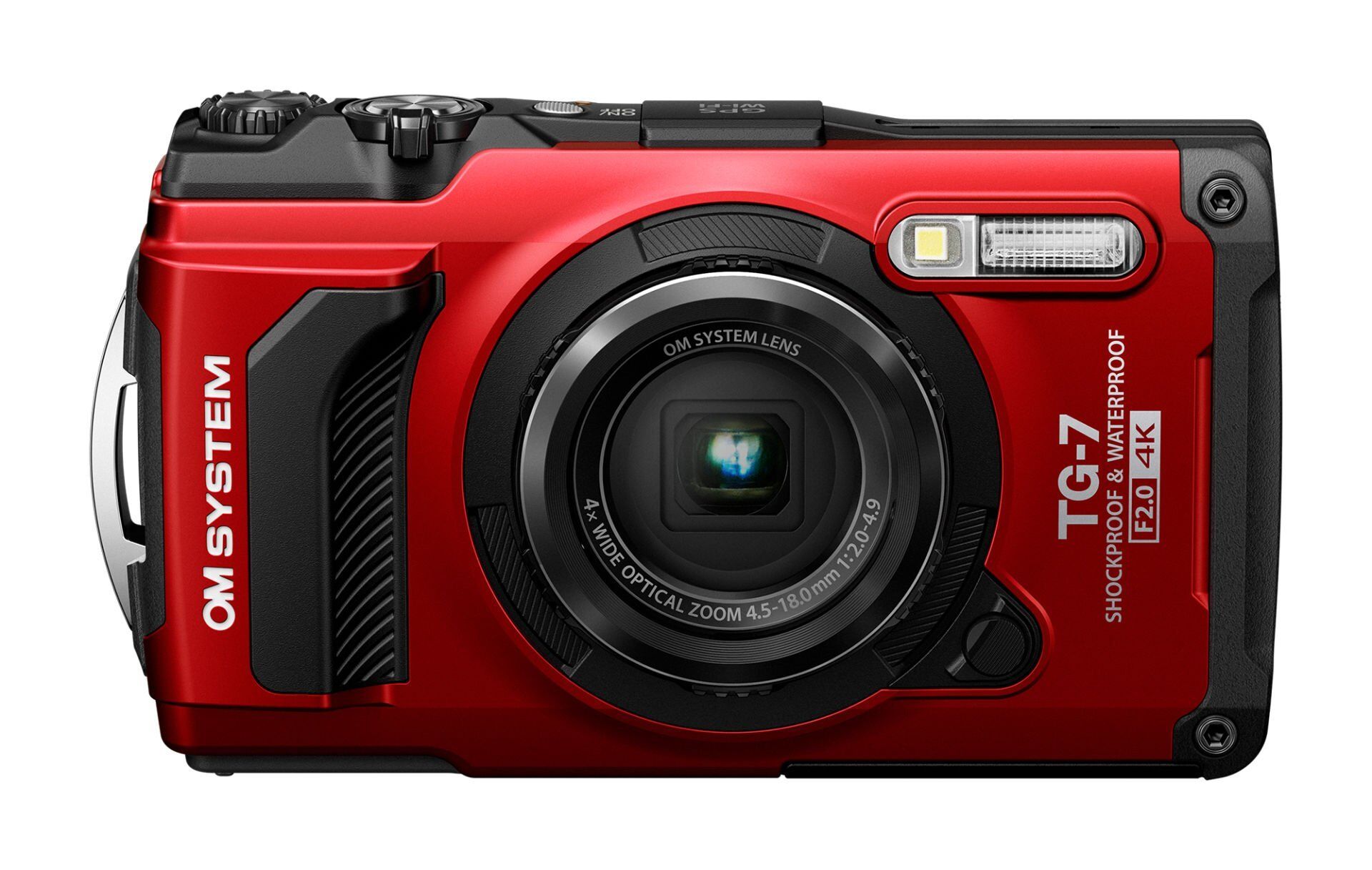 Olympus OM System TG-7 Zor Koşullara Dayanıklı Kompakt Fotoğraf Makinesi 4x Zoom F2.0 Kırmızı