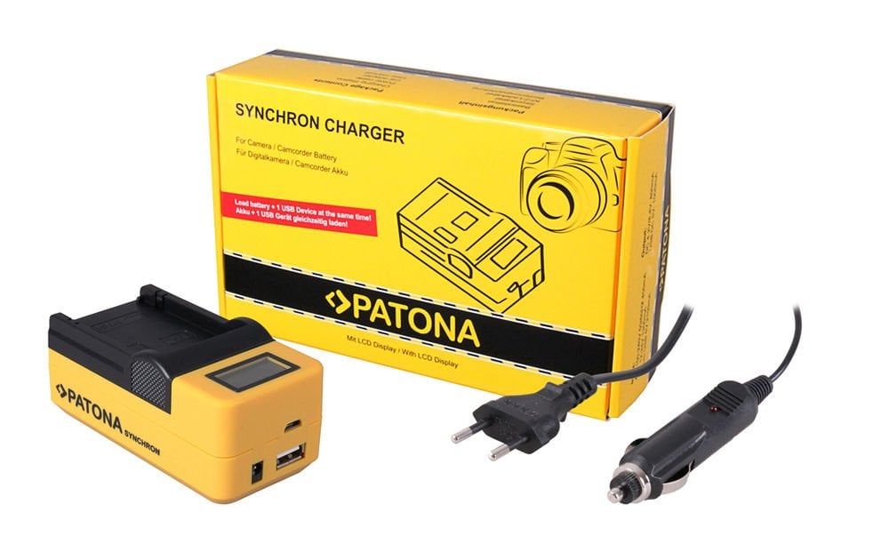 Patona 4652 LP-E12 Canon Tekli Synchron USB Charger LCD Ekranlı