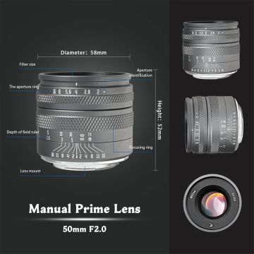 AstrHori 50mm F2.0 Full Frame Lens (Canon RF)