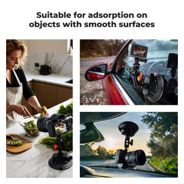 K&F Concept 4.5 inch Suction Cup Vakum Pompalı Vantuz