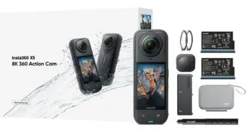 Insta360 X5 Essentials Bundle 128GB Hafıza Kartlı Su Altı Seti