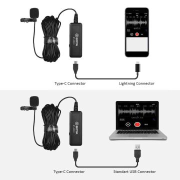 Boya BY-DM10 PC Iphone Telefon Yaka Mikrofonu