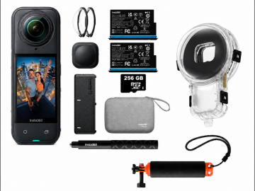 Insta360 X5 Essentials Bundle 256GB Hafıza Kartlı Su Altı Seti