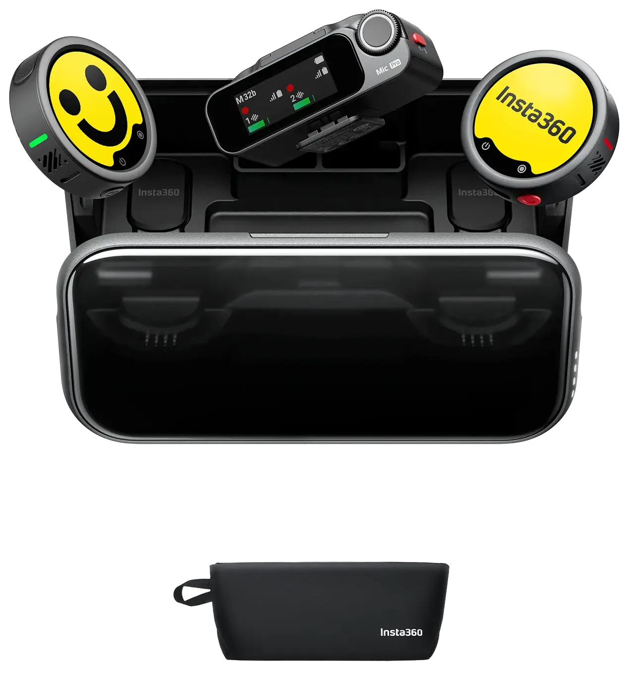 Insta360 Mic Pro Kablosuz Mikrofon Seti (2TX + 1RX)