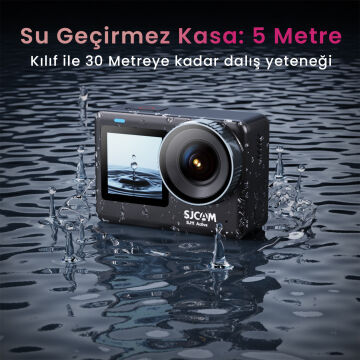 Sjcam SJ11 Active Aksiyon Kamera Çift Ekranlı Wifi 4K/30 Fps 6 Eksenli Stabilizasyon