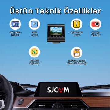 Sjcam M60S Araç Kamerası 4K/30 Frm 170° Açı (Tek Kamera)