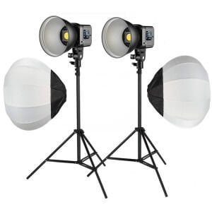 PDX SD80D Bi-Color LED İkili Işık Ayaklı, Balon Softbox Kit