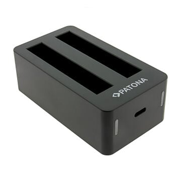 Patona 4240 Insta360 X5  için Çift Şarj Cihazı (USB-C Kablosu Dahil)