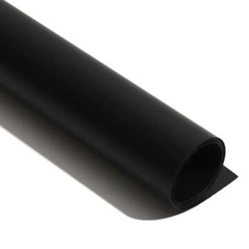 GDX Stüdyo Fon Perde, PVC Arka Plan, Silinebilir, Kırışmaz (Black/Siyah) 120x200 Cm
