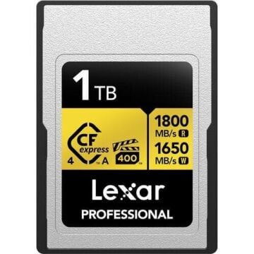 Lexar 1TB Professional Gold CFexpress 4.0 Type A Hafıza Kartı + Lexar Kart Okuyucu | Profesyonel Performans Seti